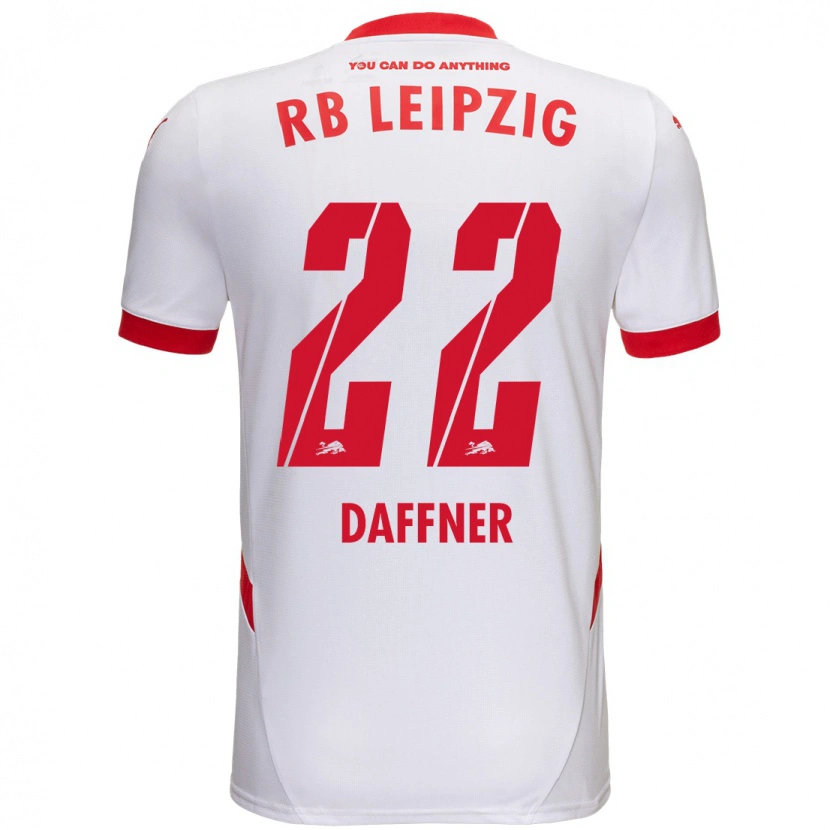 Danxenレディースフェリックス・ダフナー#22白 赤ホームシャツ2024/25ジャージーユニフォーム