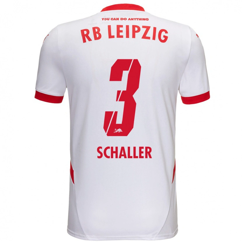 Danxenレディースジョセフィーン・シャラー#3白 赤ホームシャツ2024/25ジャージーユニフォーム