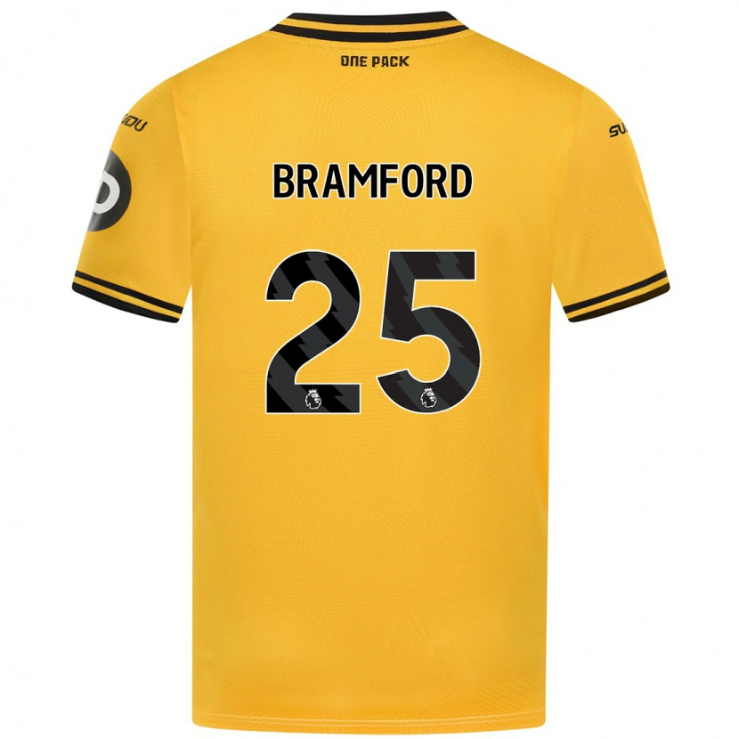 DanxenレディースSophie Bramford#25黄ホームシャツ2024/25ジャージーユニフォーム