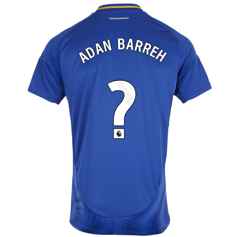 DanxenレディースHassan Adan Barreh#0ブルーホワイトホームシャツ2024/25ジャージーユニフォーム