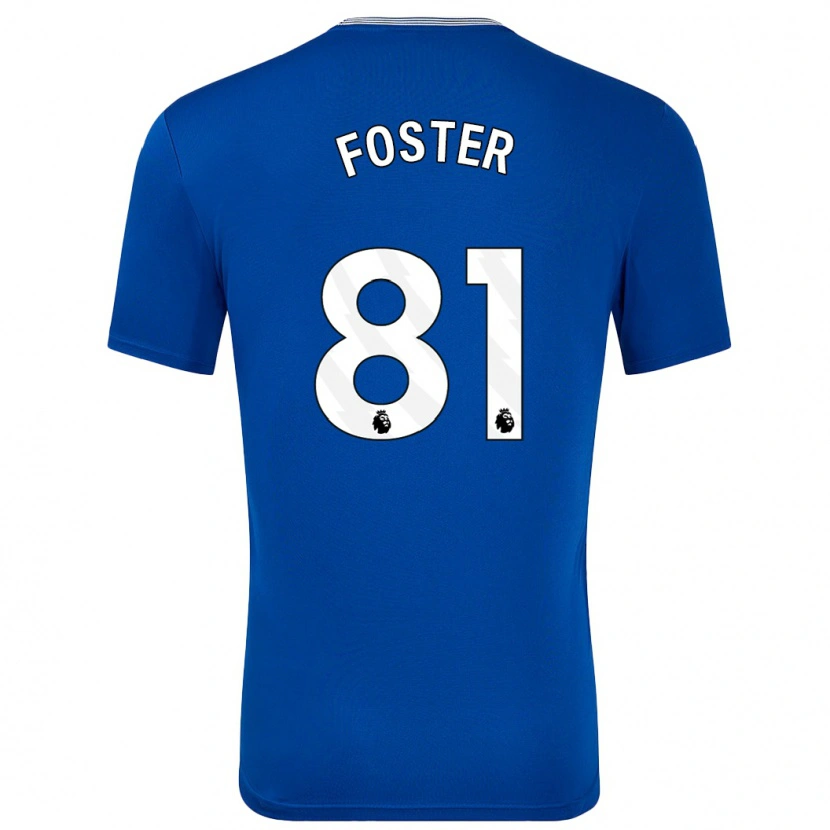 Danxenレディースハーベイ・フォスター#81青とホームシャツ2024/25ジャージーユニフォーム