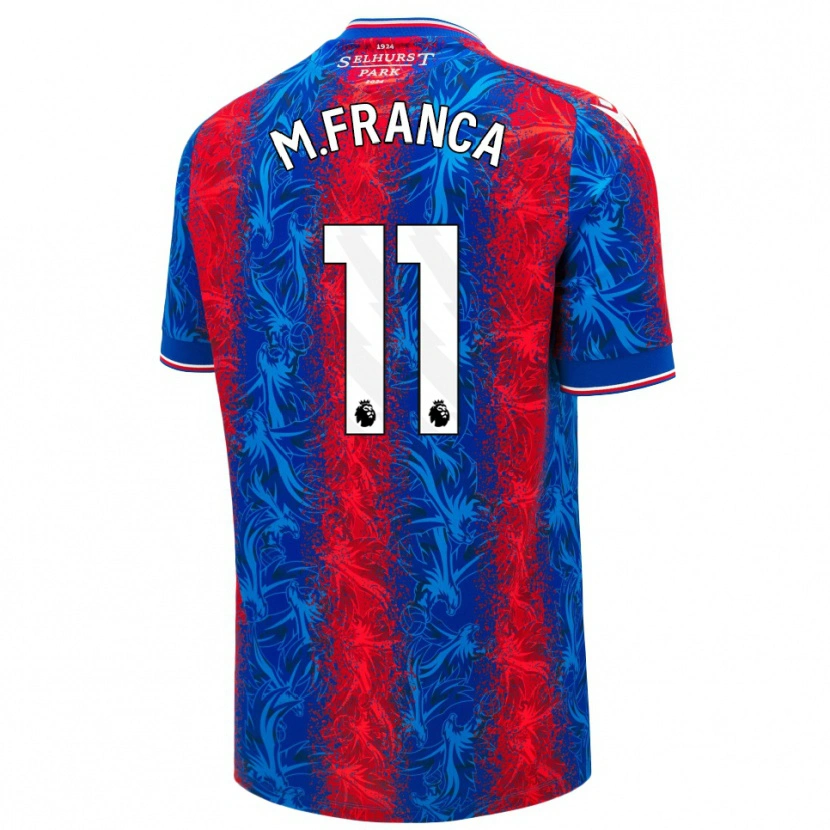 Danxenレディースマテウス・フランサ・ジ・オリヴェイラ#11赤青のストライプホームシャツ2024/25ジャージーユニフォーム