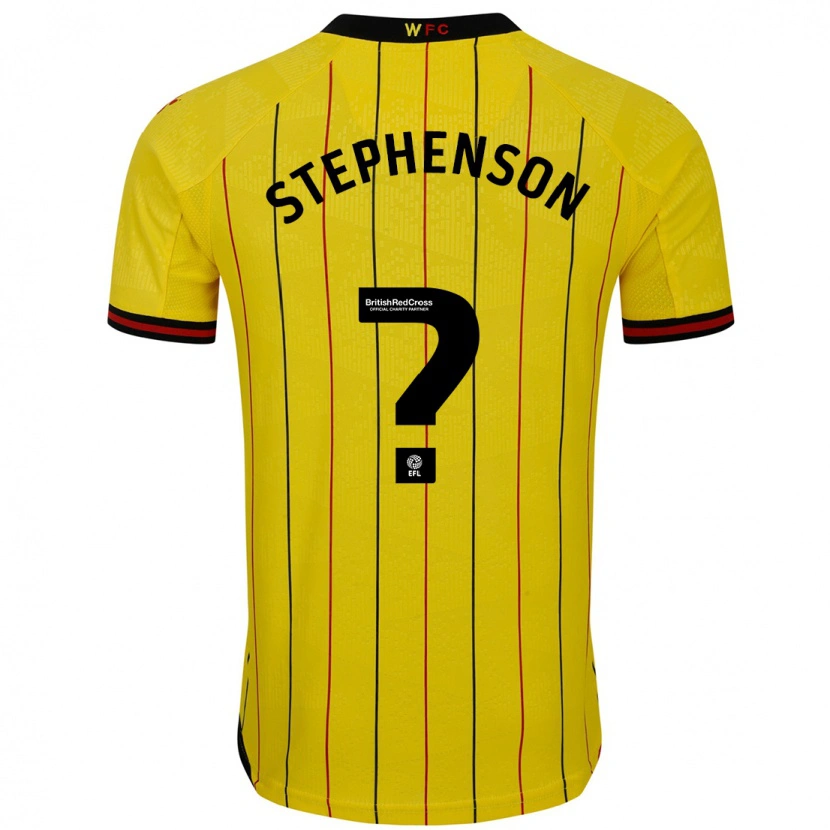 DanxenレディースOllie Stephenson#0黄 黒ホームシャツ2024/25ジャージーユニフォーム