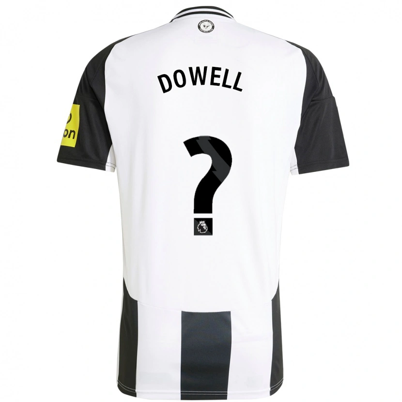 DanxenレディースRoman Dowell#0白 黒ホームシャツ2024/25ジャージーユニフォーム