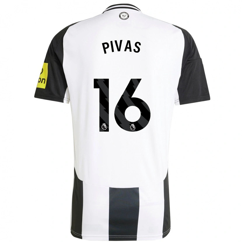 DanxenレディースMiodrag Pivas#16白 黒ホームシャツ2024/25ジャージーユニフォーム