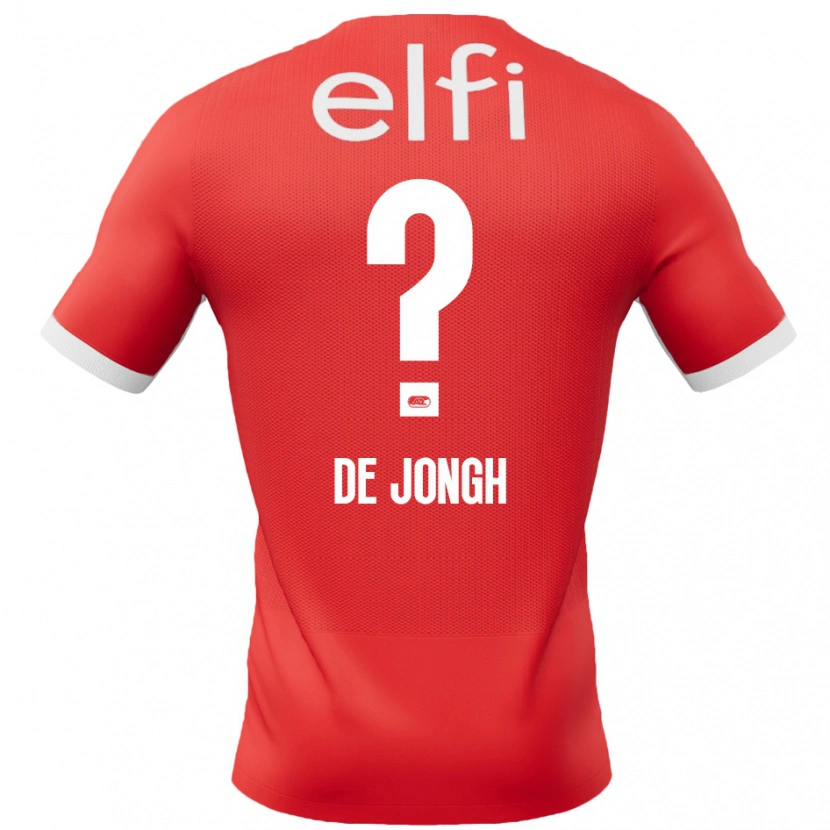 DanxenレディースIain De Jongh#0赤 白ホームシャツ2024/25ジャージーユニフォーム