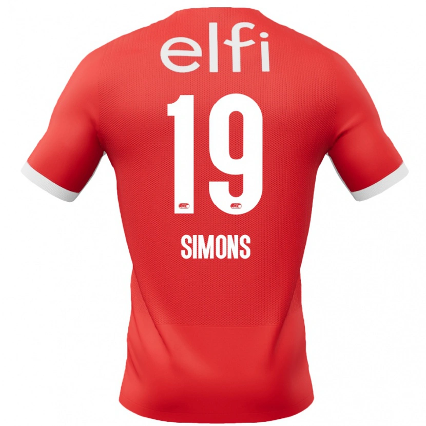 DanxenレディースSaviola Simons#19赤 白ホームシャツ2024/25ジャージーユニフォーム