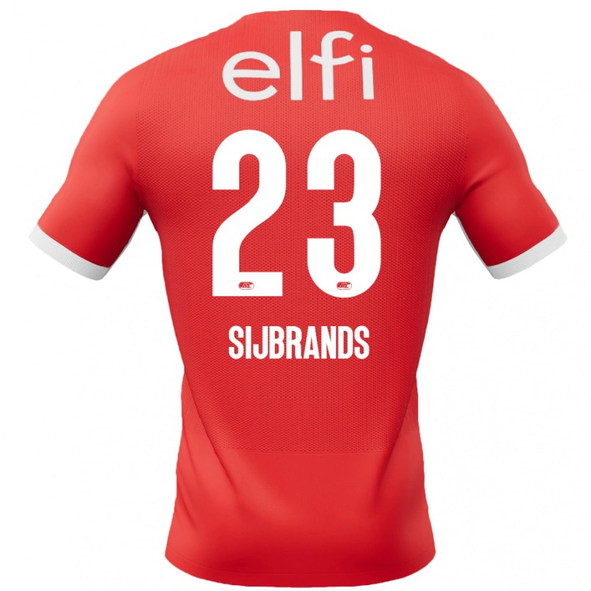 DanxenレディースJulian Sijbrands#23赤 白ホームシャツ2024/25ジャージーユニフォーム