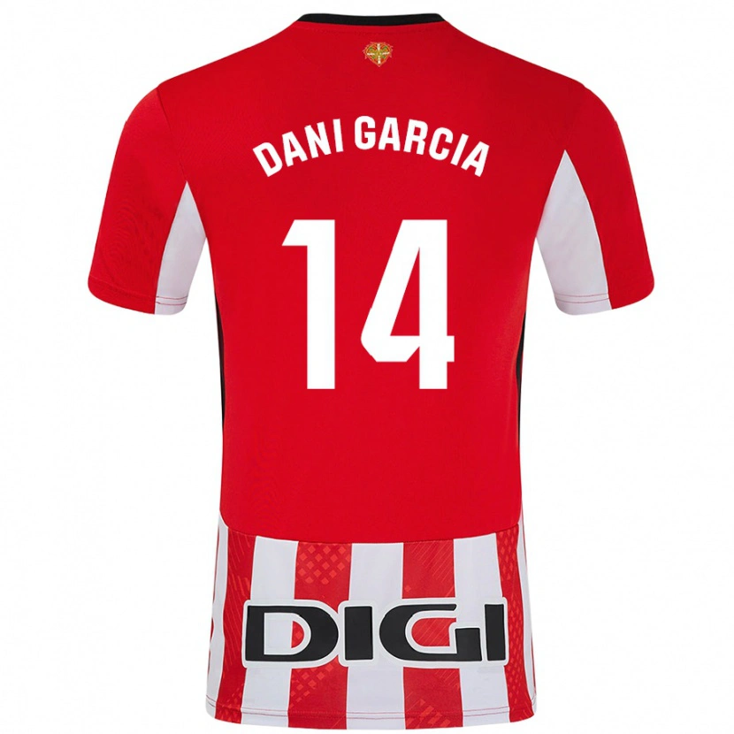 DanxenレディースDani García#14赤 白ホームシャツ2024/25ジャージーユニフォーム