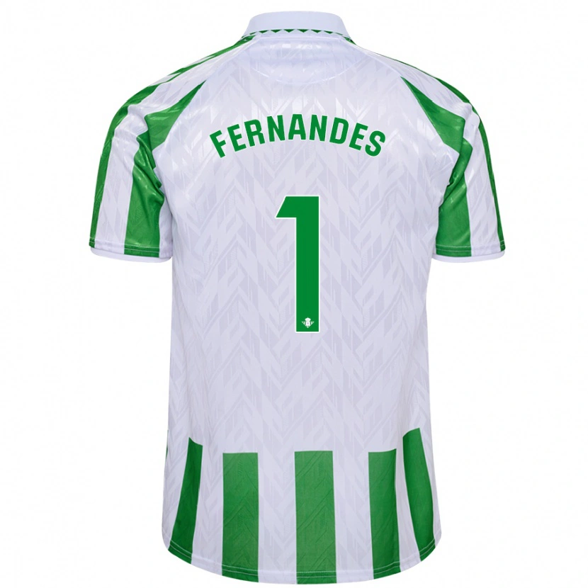 DanxenレディースGuilherme Fernandes#1緑と白のストライプホームシャツ2024/25ジャージーユニフォーム