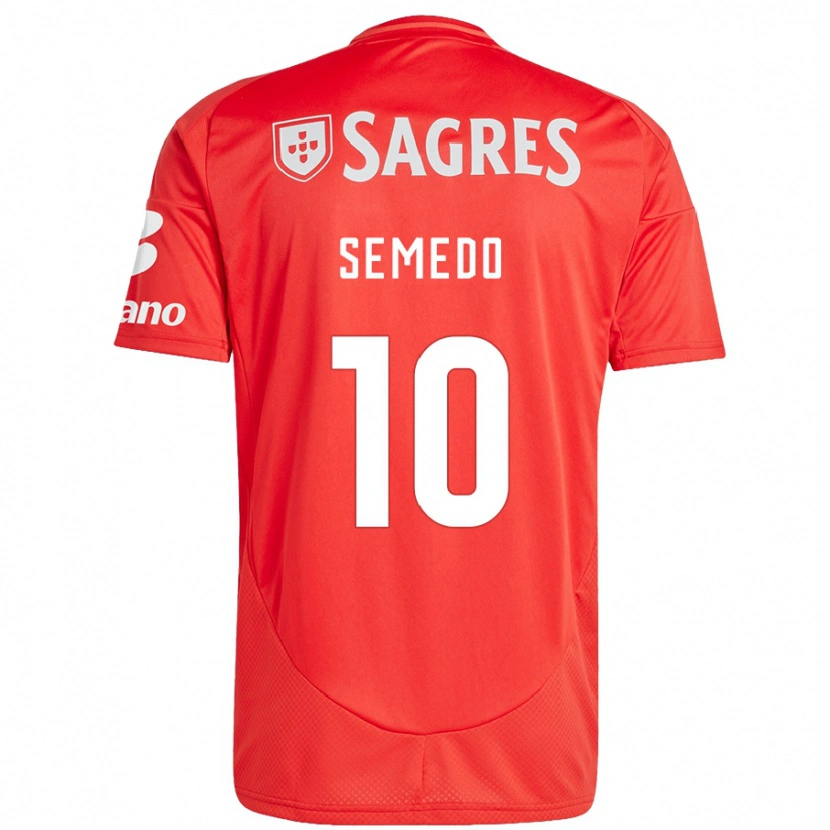 DanxenレディースAndreson Semedo#10赤 白ホームシャツ2024/25ジャージーユニフォーム