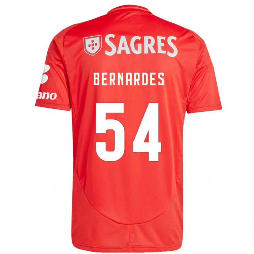 DanxenレディースBernardes#54赤 白ホームシャツ2024/25ジャージーユニフォーム