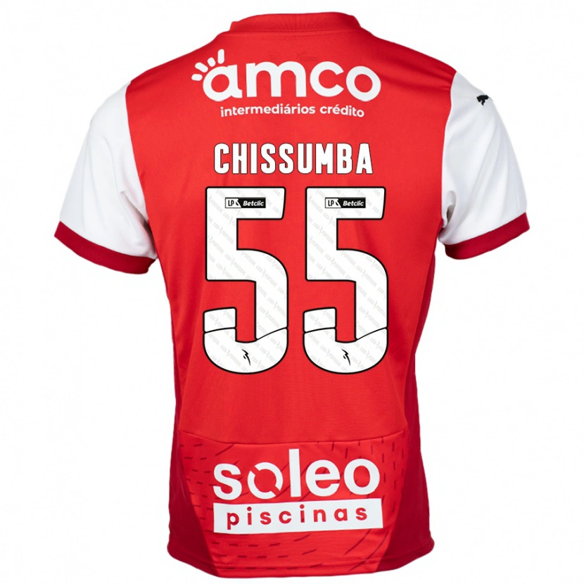 DanxenレディースChissumba#55赤 白ホームシャツ2024/25ジャージーユニフォーム