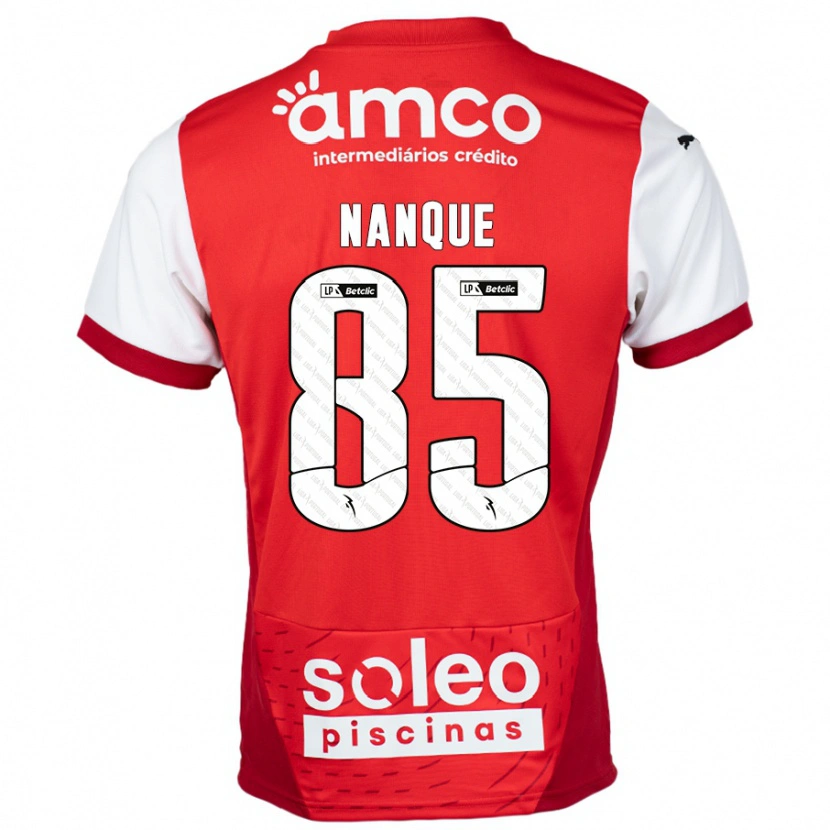 DanxenレディースEdgar Nanque#85赤 白ホームシャツ2024/25ジャージーユニフォーム