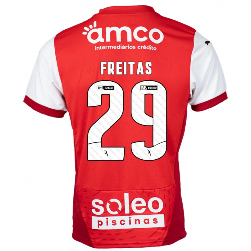DanxenレディースMylena Freitas#29赤 白ホームシャツ2024/25ジャージーユニフォーム