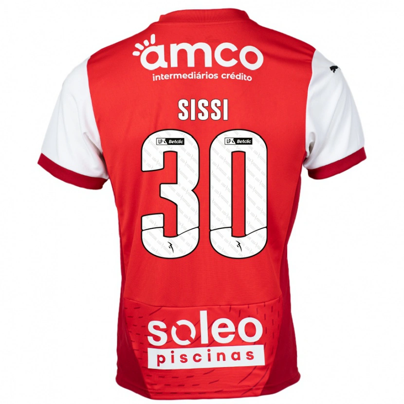 DanxenレディースSissi#30赤 白ホームシャツ2024/25ジャージーユニフォーム