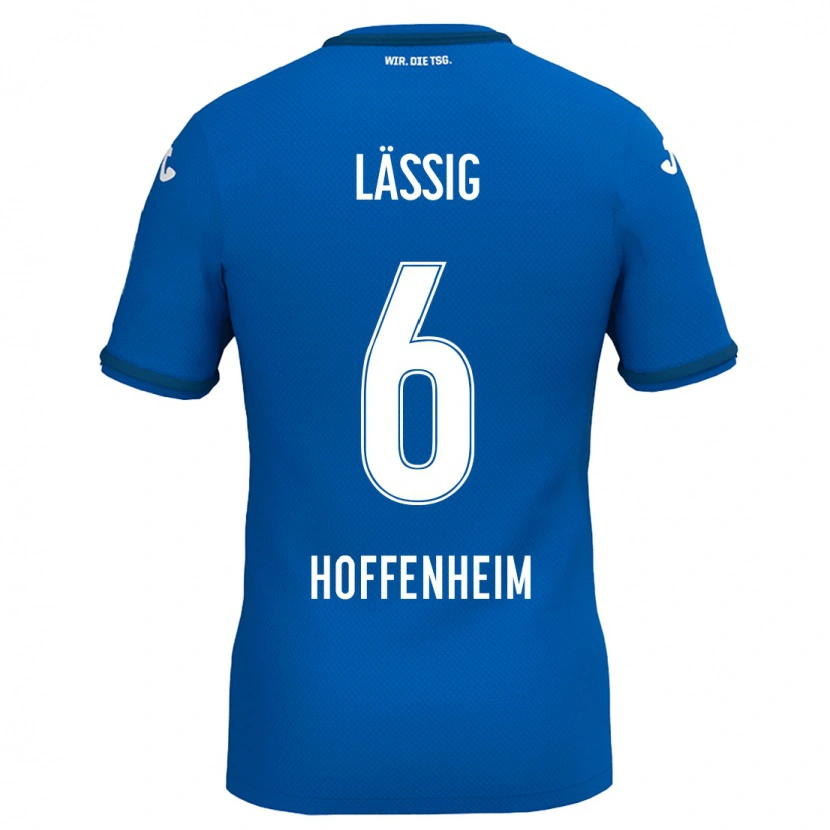 DanxenレディースValentin Lässig#6ロイヤルブルーホームシャツ2024/25ジャージーユニフォーム