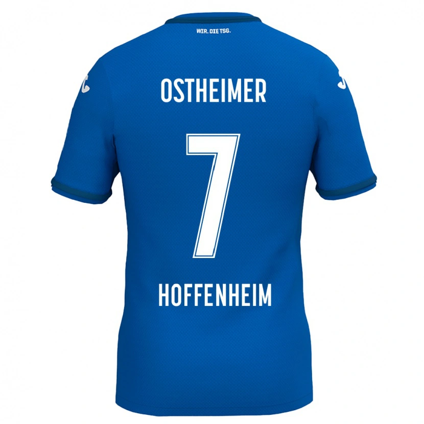 DanxenレディースNevio Ostheimer#7ロイヤルブルーホームシャツ2024/25ジャージーユニフォーム