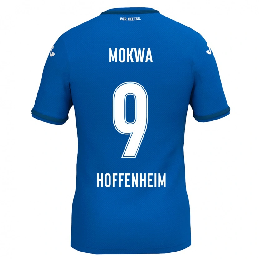 DanxenレディースDavid Mokwa#9ロイヤルブルーホームシャツ2024/25ジャージーユニフォーム