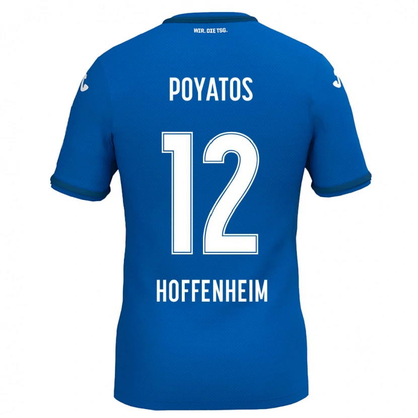 DanxenレディースMiguel Poyatos#12ロイヤルブルーホームシャツ2024/25ジャージーユニフォーム