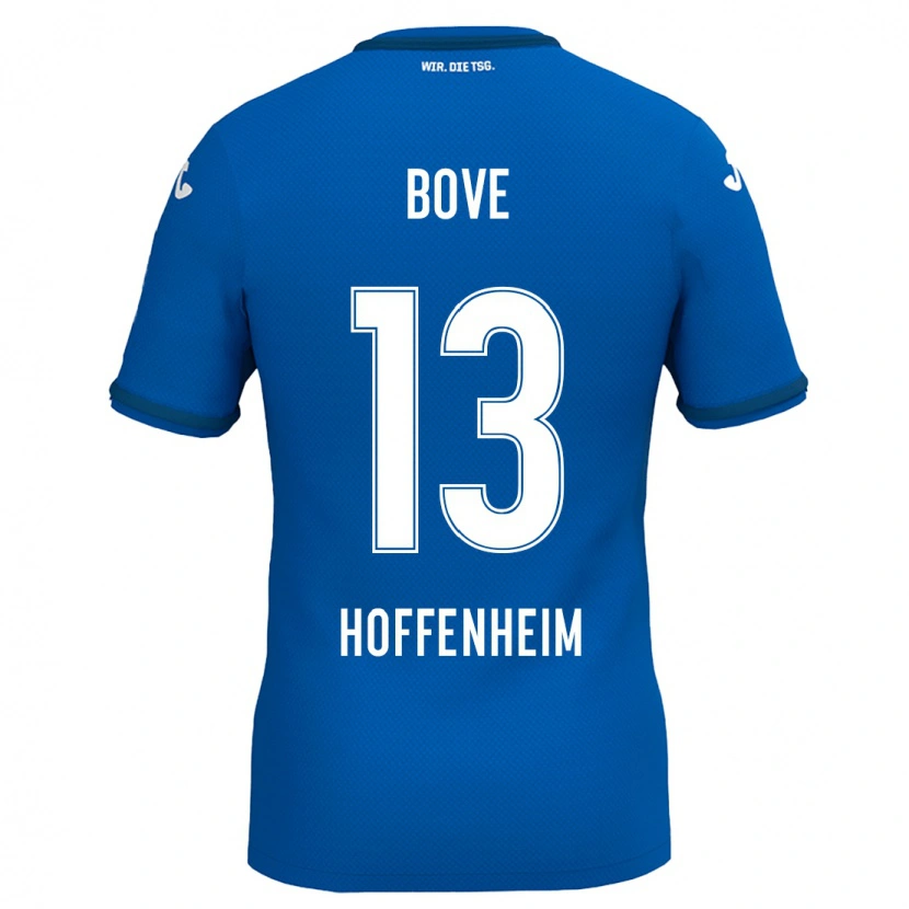 DanxenレディースNevio Bove#13ロイヤルブルーホームシャツ2024/25ジャージーユニフォーム