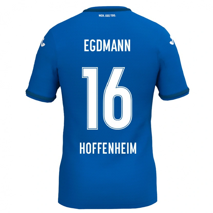 DanxenレディースMika Egdmann#16ロイヤルブルーホームシャツ2024/25ジャージーユニフォーム