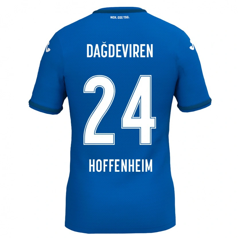 DanxenレディースDiren Dağdeviren#24ロイヤルブルーホームシャツ2024/25ジャージーユニフォーム