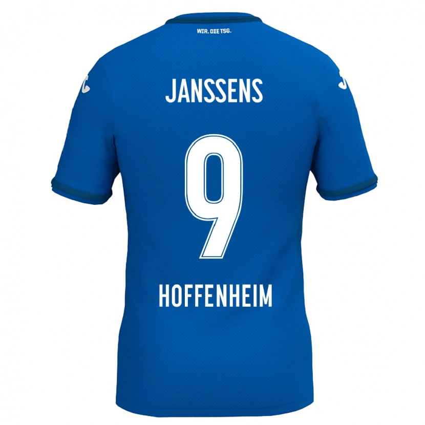 Danxenレディースジル・ヤンセンス#9ロイヤルブルーホームシャツ2024/25ジャージーユニフォーム