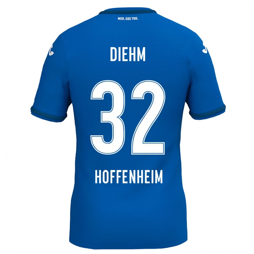DanxenレディースVanessa Diehm#32ロイヤルブルーホームシャツ2024/25ジャージーユニフォーム