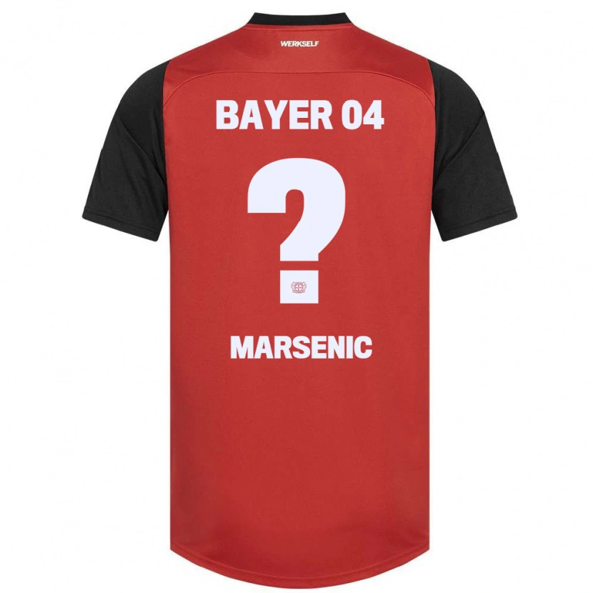 DanxenレディースMatija Marsenic#0赤黒ホームシャツ2024/25ジャージーユニフォーム