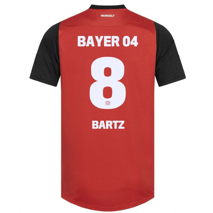 Danxenレディースポーリーナ・バーツ#8赤黒ホームシャツ2024/25ジャージーユニフォーム