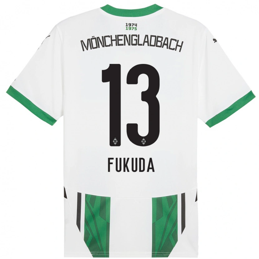 Danxenレディース福田師王#13白緑ホームシャツ2024/25ジャージーユニフォーム