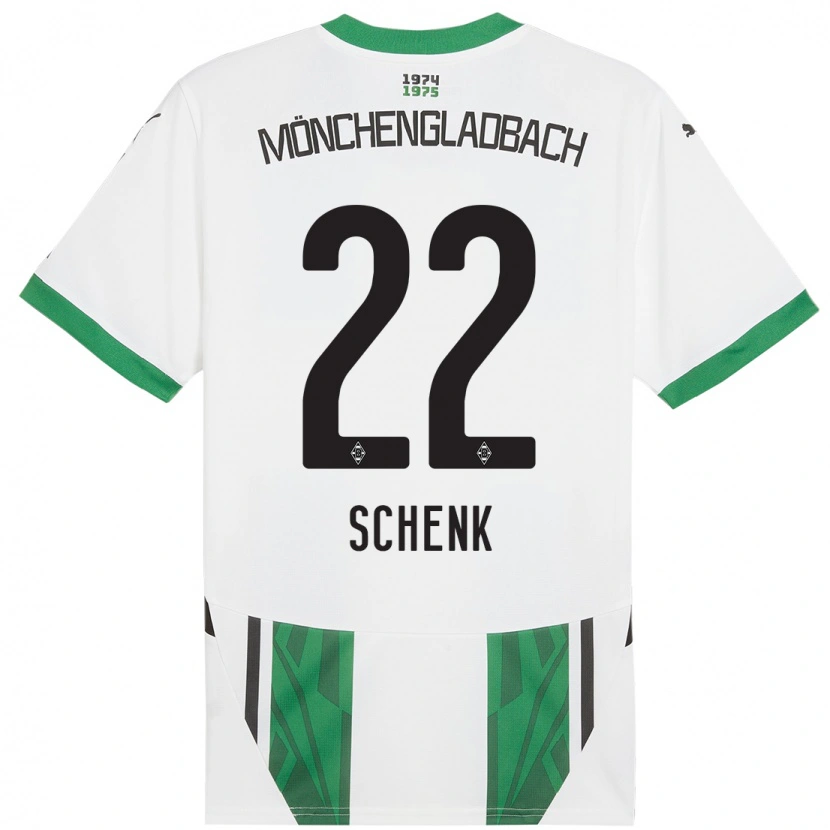 Danxenレディースイザベル・シェンク#22白緑ホームシャツ2024/25ジャージーユニフォーム