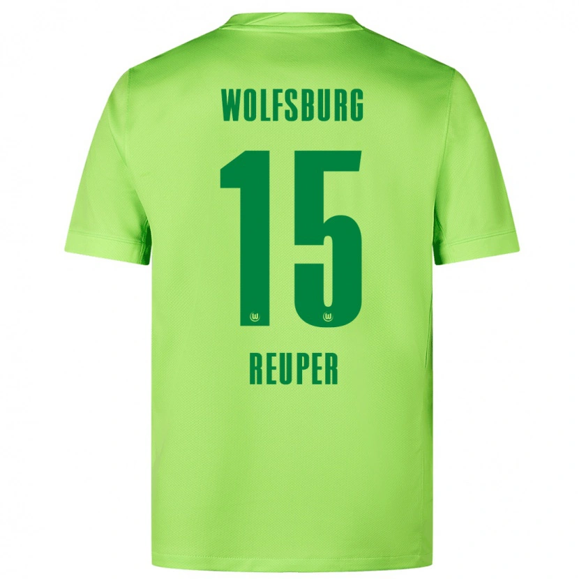 DanxenレディースTim Reuper#15蛍光グリーンホームシャツ2024/25ジャージーユニフォーム