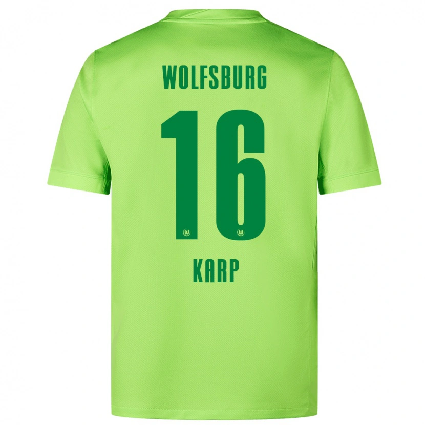 DanxenレディースMaurice Karp#16蛍光グリーンホームシャツ2024/25ジャージーユニフォーム