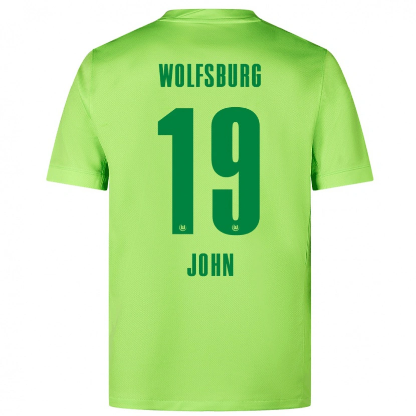 DanxenレディースMichael John#19蛍光グリーンホームシャツ2024/25ジャージーユニフォーム