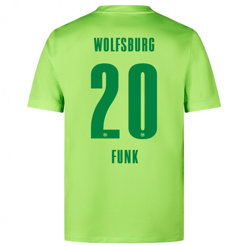 Danxenレディースジョナ・ファンク#20蛍光グリーンホームシャツ2024/25ジャージーユニフォーム