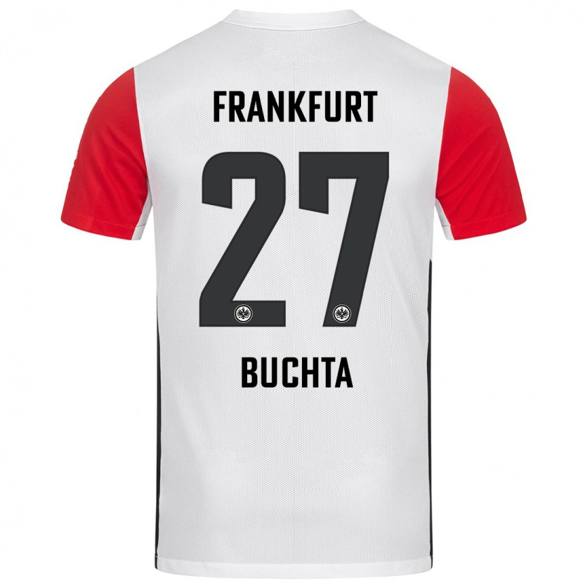 DanxenレディースPhilip Buchta#27白 赤ホームシャツ2024/25ジャージーユニフォーム