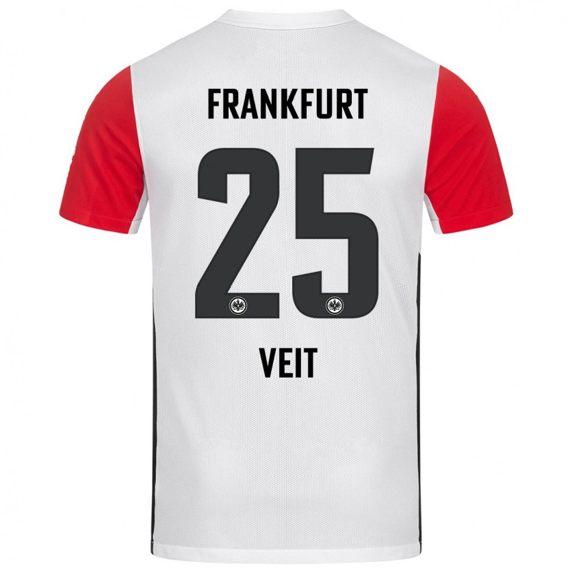 Danxenレディースイエラ・ファイト#25白 赤ホームシャツ2024/25ジャージーユニフォーム