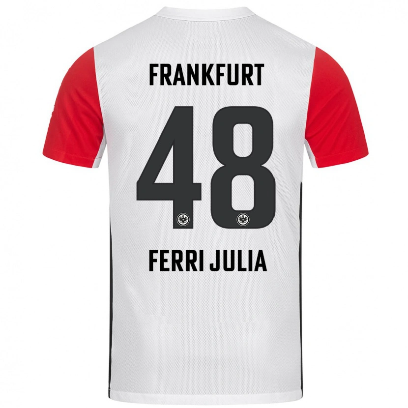 Danxenレディースナチョ・フェリ#48白 赤ホームシャツ2024/25ジャージーユニフォーム