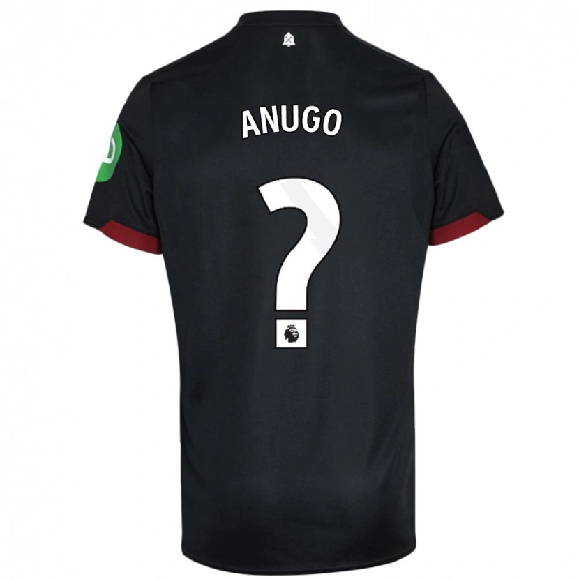 DanxenレディースDavid Anugo#0黒 白アウェイシャツ2024/25ジャージーユニフォーム