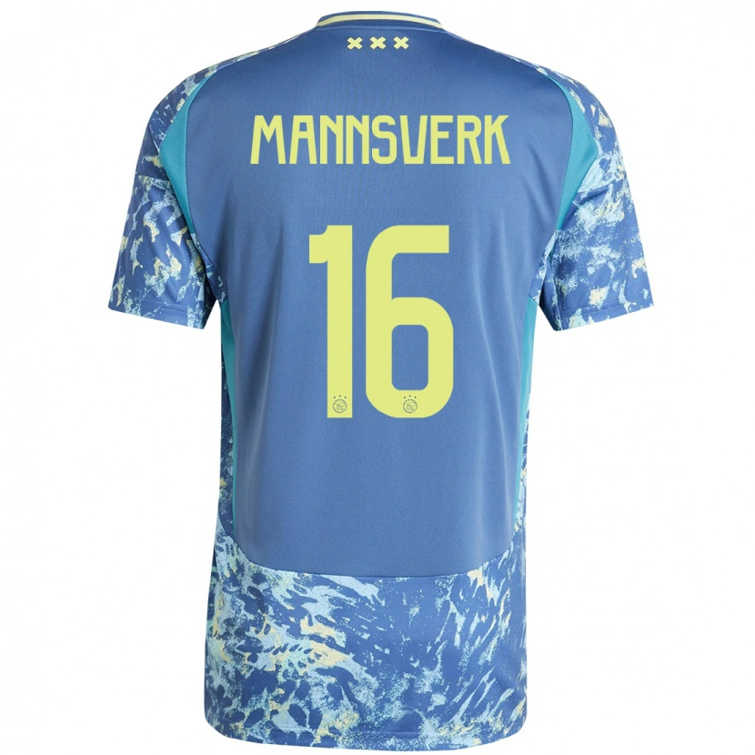 Danxenレディースシヴェルト・マンスヴェルク#16灰青黄アウェイシャツ2024/25ジャージーユニフォーム