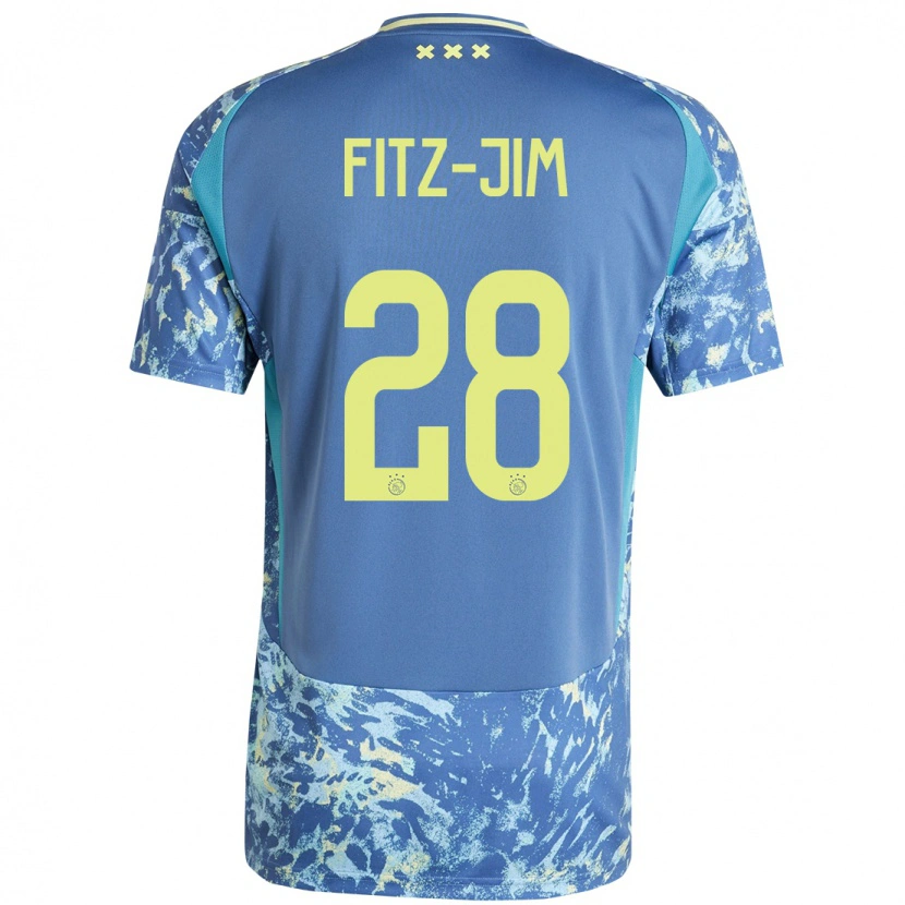Danxenレディースキアン・フィッツ=イム#28灰青黄アウェイシャツ2024/25ジャージーユニフォーム