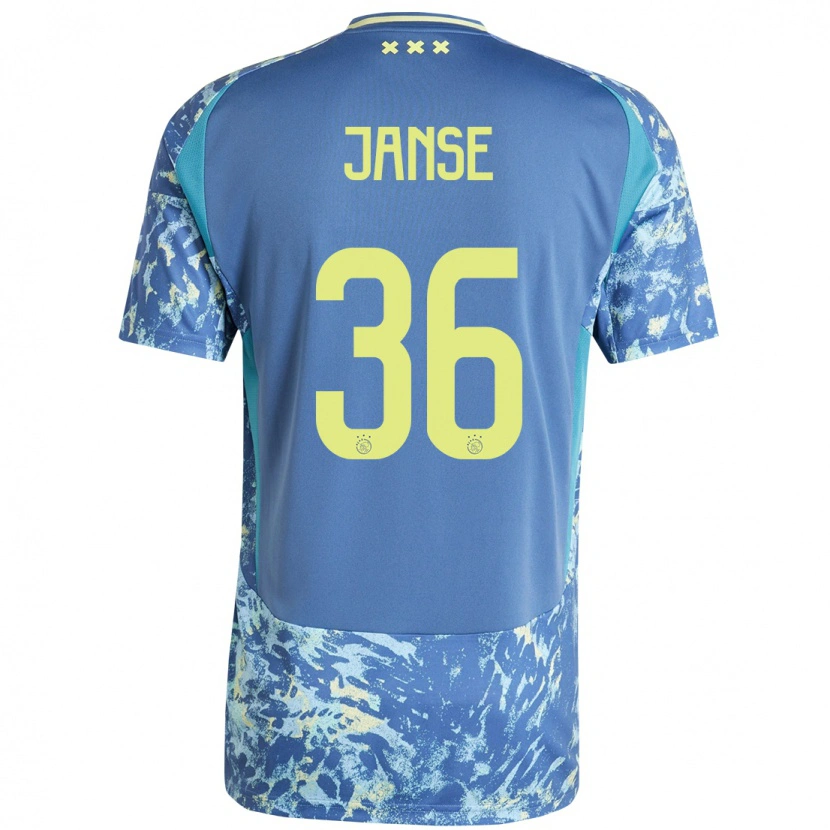 DanxenレディースDies Janse#36灰青黄アウェイシャツ2024/25ジャージーユニフォーム
