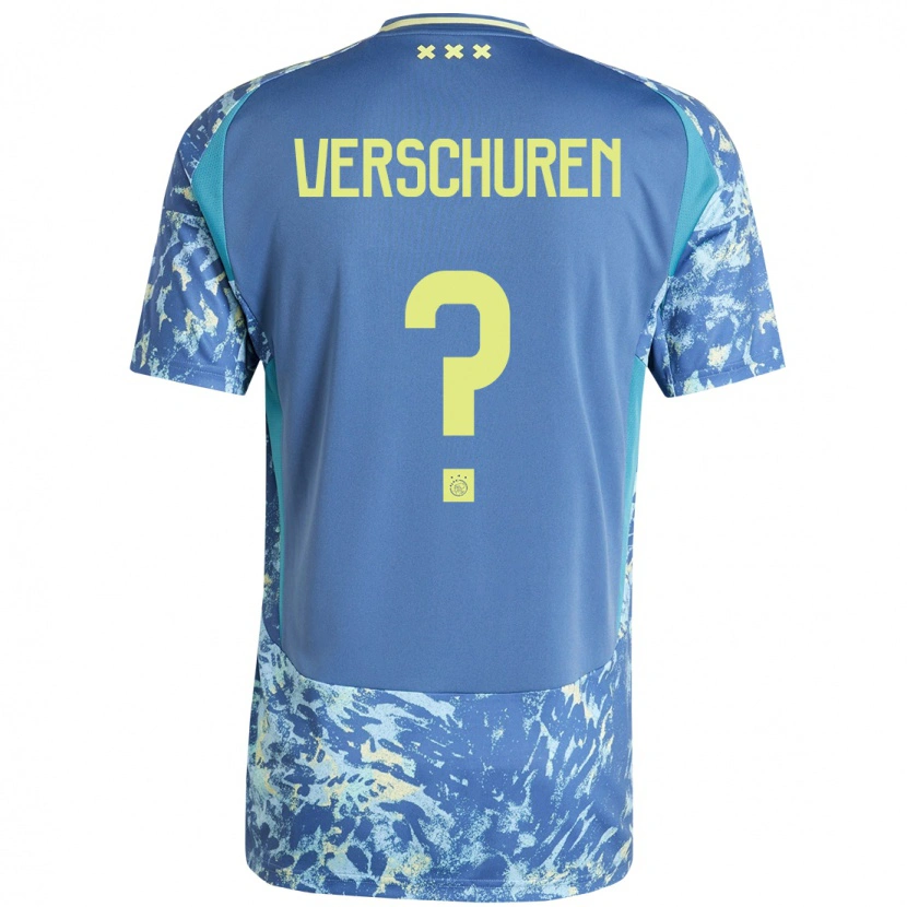 Danxenレディースニック・フェルシューレン#0灰青黄アウェイシャツ2024/25ジャージーユニフォーム