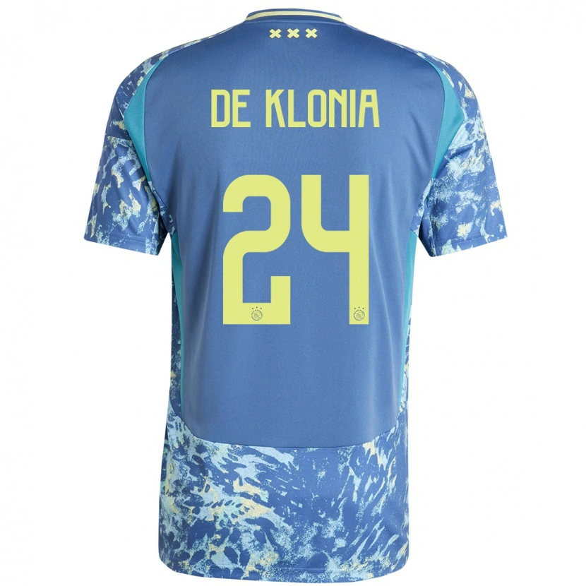 DanxenレディースDaliyah De Klonia#24灰青黄アウェイシャツ2024/25ジャージーユニフォーム