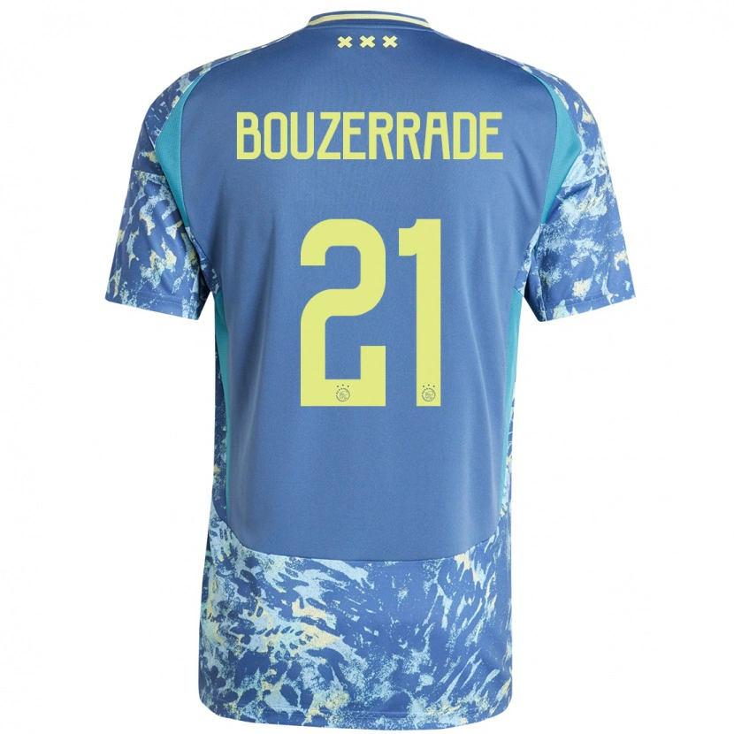Danxenレディースザイナ・ブゼラード#21灰青黄アウェイシャツ2024/25ジャージーユニフォーム