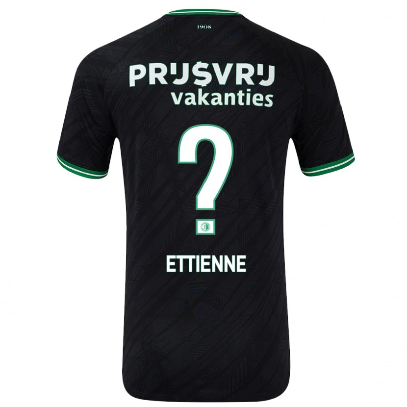 DanxenレディースJayden Ettienne#0黒緑アウェイシャツ2024/25ジャージーユニフォーム