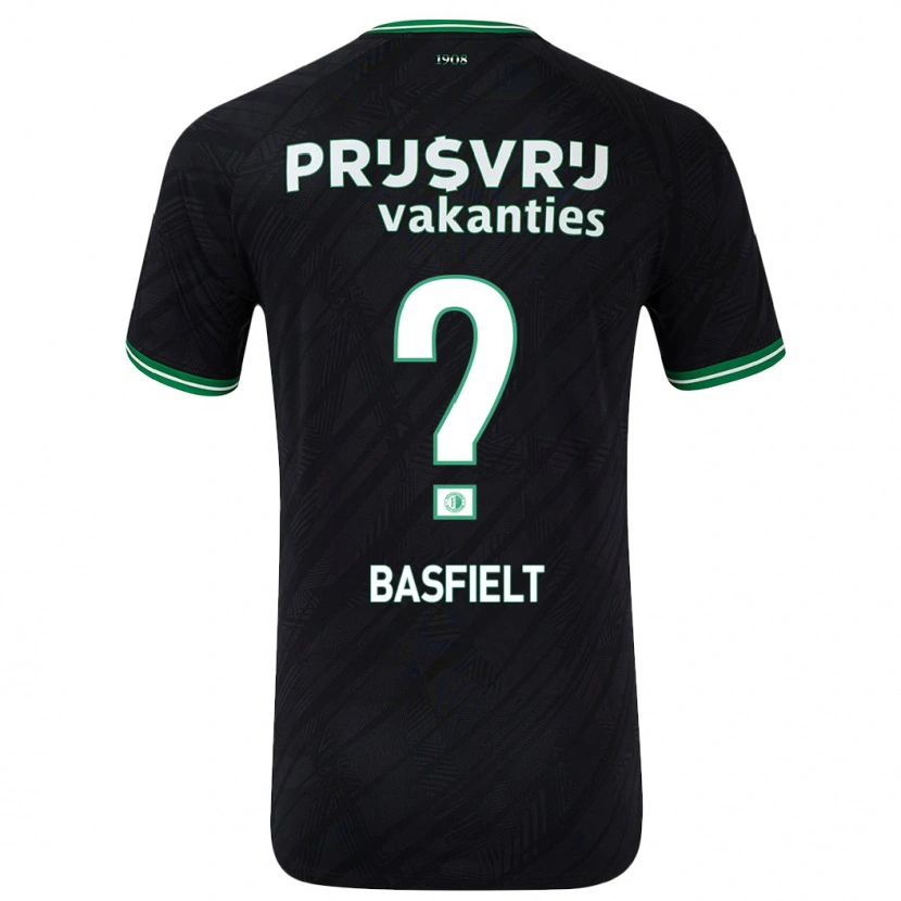DanxenレディースJessy Basfielt#0黒緑アウェイシャツ2024/25ジャージーユニフォーム