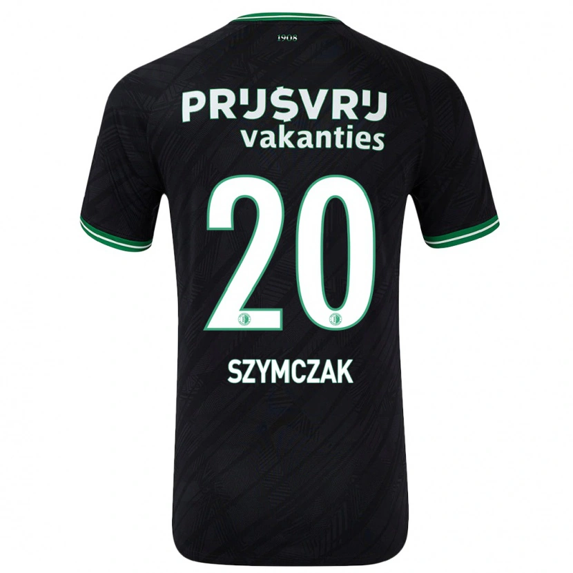 DanxenレディースOlivia Szymczak#20黒緑アウェイシャツ2024/25ジャージーユニフォーム